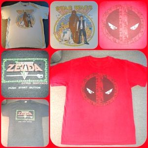 GRAPHIC TEE LOT - (3)